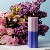 XRJ Celebrations 2 Tone Pillar Soy-Blend Candle