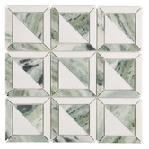 Cove Tiles Naima Green Stone Marble Mosaic Tile