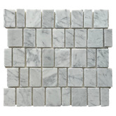 Cove Tiles Idris Carrara Marble Mosaic Tile