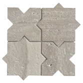 Cove Tiles Apollo Beige Star &amp; Cross Travertine Mosaic Tile