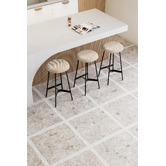 Cove Tiles Hadfair 600 x 600mm Beige Terrazzo Look Porcelain Tile