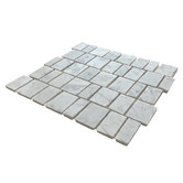 Cove Tiles Idris Carrara Marble Mosaic Tile