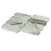 Cove Tiles Nassah Honed Green Marble Mosaic Tile
