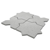 Cove Tiles Apollo Grey Star &amp; Cross Travertine Mosaic Tile