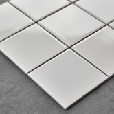 Cove Tiles Stanmore White Small Square Porcelain Mosaic Tile