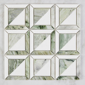 Cove Tiles Naima Green Stone Marble Mosaic Tile