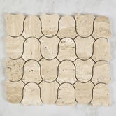 Cove Tiles Toru Beige Travertine Mosaic Tile