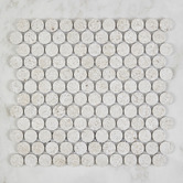 Cove Tiles Bilal Beige Penny Round Porcelain Mosaic Tile