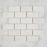 Cove Tiles Jamal Beige Brickbond Porcelain Mosaic Tile