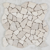 Cove Tiles Rami Beige Crazypave Tumbled Marble Mosaic Tile
