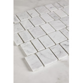 Cove Tiles Idris Carrara Marble Mosaic Tile