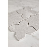 Cove Tiles Apollo Grey Star &amp; Cross Travertine Mosaic Tile