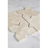 Cove Tiles Apollo Beige Star &amp; Cross Travertine Mosaic Tile