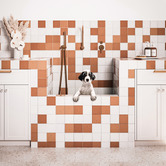 Cove Tiles Havenford Gloss Chalk Square Ceramic Tile
