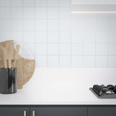Cove Tiles Havenford Gloss Chalk Square Ceramic Tile