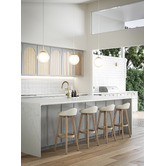 Cove Tiles Havenford Gloss Chalk Square Ceramic Tile