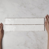 Cove Tiles Craquel White Subway Ceramic Tile