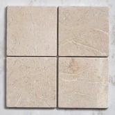 Cove Tiles Isha Tumbled Crema Marfil Square Marble Tile