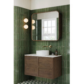 Cove Tiles Samira Cream &amp; Green Marble Mosaic Tile