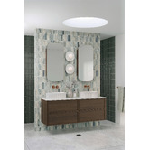 Cove Tiles Nassah Honed Green Marble Mosaic Tile