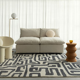 Daisie Rug Studio Vora Bryston Machine Washable Rug