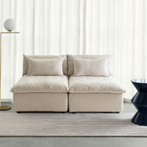 Daisie Rug Studio Bone Ivory Galleria Power-Loomed Runner
