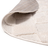 Daisie Rug Studio Cream Jovara  Checkered Round Rug