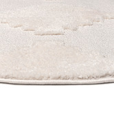 Daisie Rug Studio Cream Jovara Checkered Round Rug