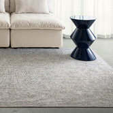 Daisie Rug Studio Light Grey Cresida Flat-Woven Rug