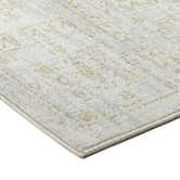 Daisie Rug Studio Cream Astoria Traditional Machine Washable Rug