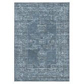 Daisie Rug Studio Blue Corvallis Traditional Machine Washable Rug