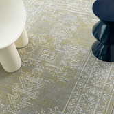 Daisie Rug Studio Grey Corvallis Traditional Machine Washable Rug