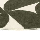 Daisie Rug Studio Green Alure Machine Washable Round Rug