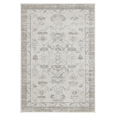 Daisie Rug Studio Grey Roseburg Traditional Machine Washable Rug
