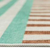 Daisie Rug Studio Green &amp; Brown Madison Machine Washable Rug