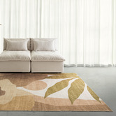 Daisie Rug Studio Brown Getty Machine Washable Rug