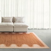 Daisie Rug Studio Terracotta Pierre Machine Washable Rug