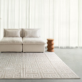 Daisie Rug Studio Cream Hayward Machine Washable Rug