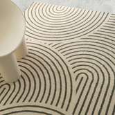 Daisie Rug Studio Green Glendale Machine Washable Rug