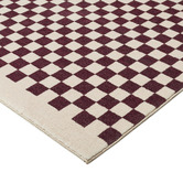 Daisie Rug Studio Burgundy Cordova Machine Washable Rug