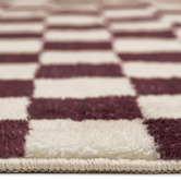 Daisie Rug Studio Burgundy Cordova Machine Washable Rug