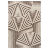 Daisie Rug Studio Brown Glendale Machine Washable Rug