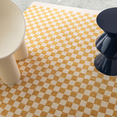 Daisie Rug Studio Yellow Cordova Machine Washable Rug