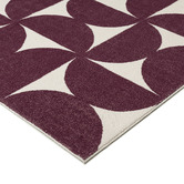 Daisie Rug Studio Burgundy Winslow Machine Washable Rug