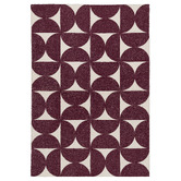 Daisie Rug Studio Burgundy Winslow Machine Washable Rug