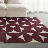 Daisie Rug Studio Burgundy Winslow Machine Washable Rug