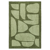 Daisie Rug Studio Green Benton Machine Washable Rug