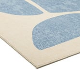 Daisie Rug Studio Blue Benton Machine Washable Rug