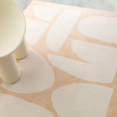 Daisie Rug Studio Beige Benton Machine Washable Rug