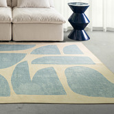 Daisie Rug Studio Blue Benton Machine Washable Rug